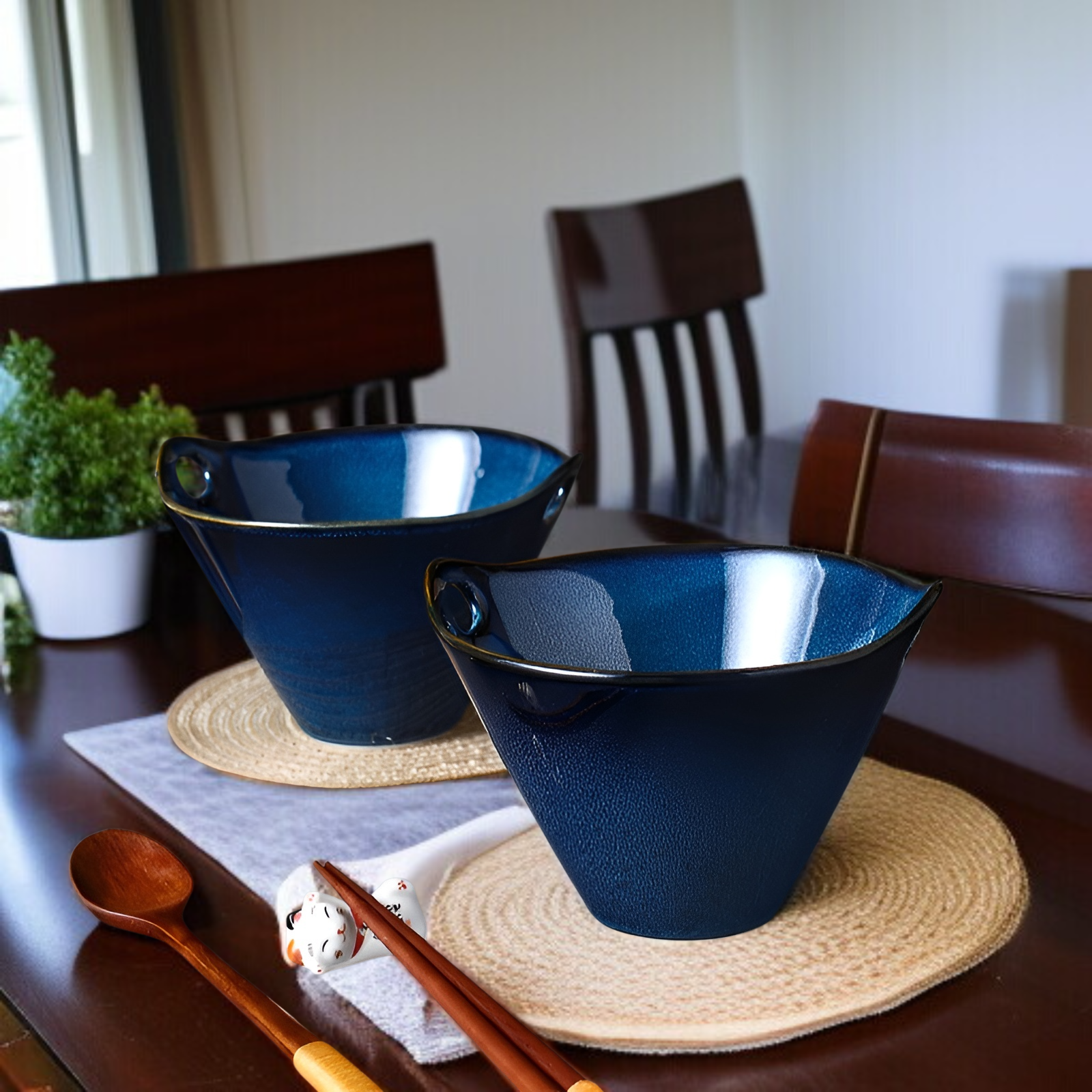 日本製陶器ラーメン鉢の高級感あるデザイン