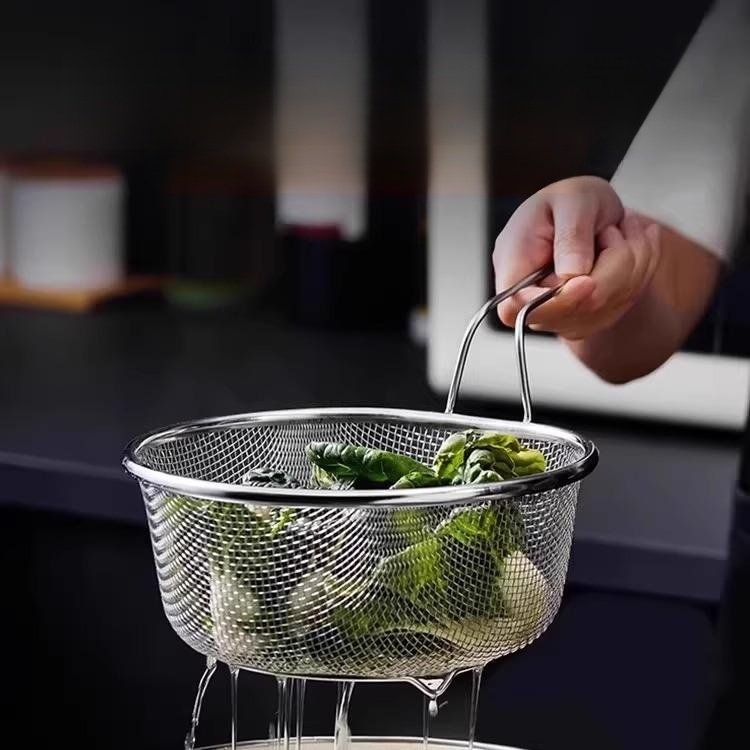 Frittierfilter aus 304 Edelstahl mit Griff