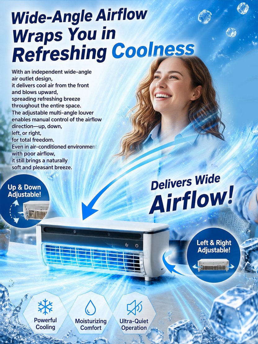 JC-Mini desktop air conditioner fan