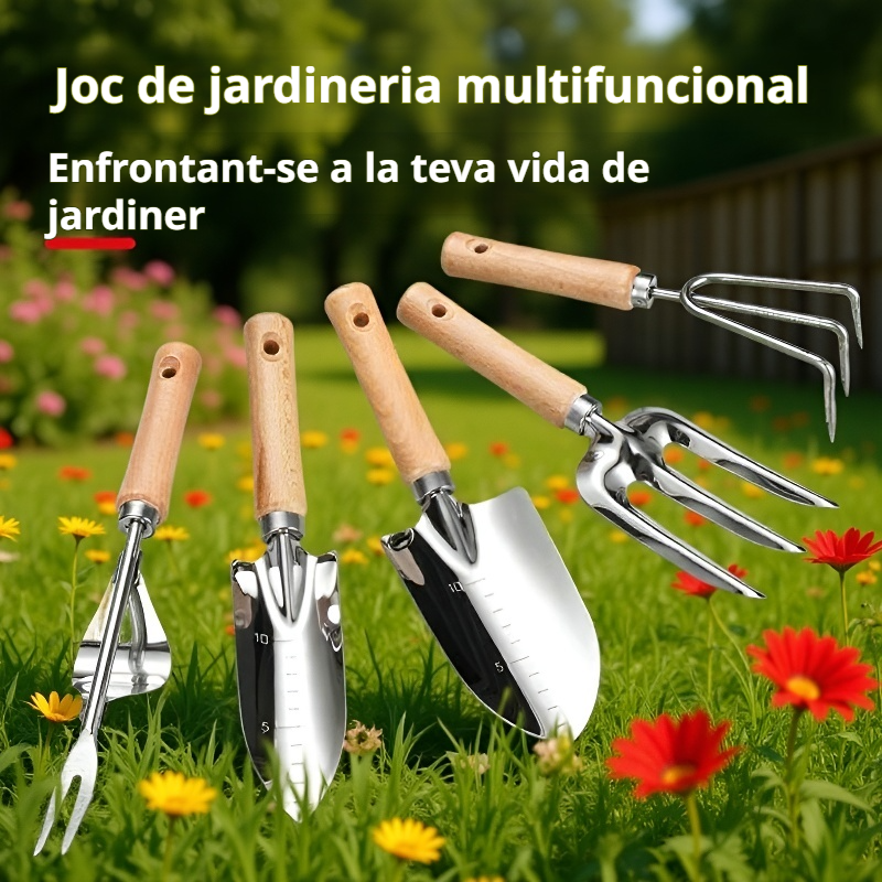 Conjunt de 3 eines de jardineria per plantar flors a casa