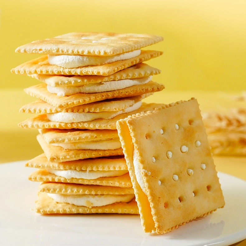 饱腹乳粉夹心牛轧饼干 休闲下午茶点心