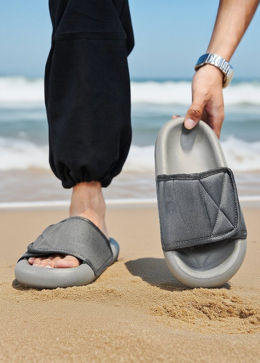 راحة القدم مع نعال غير قابلة للانزلاق