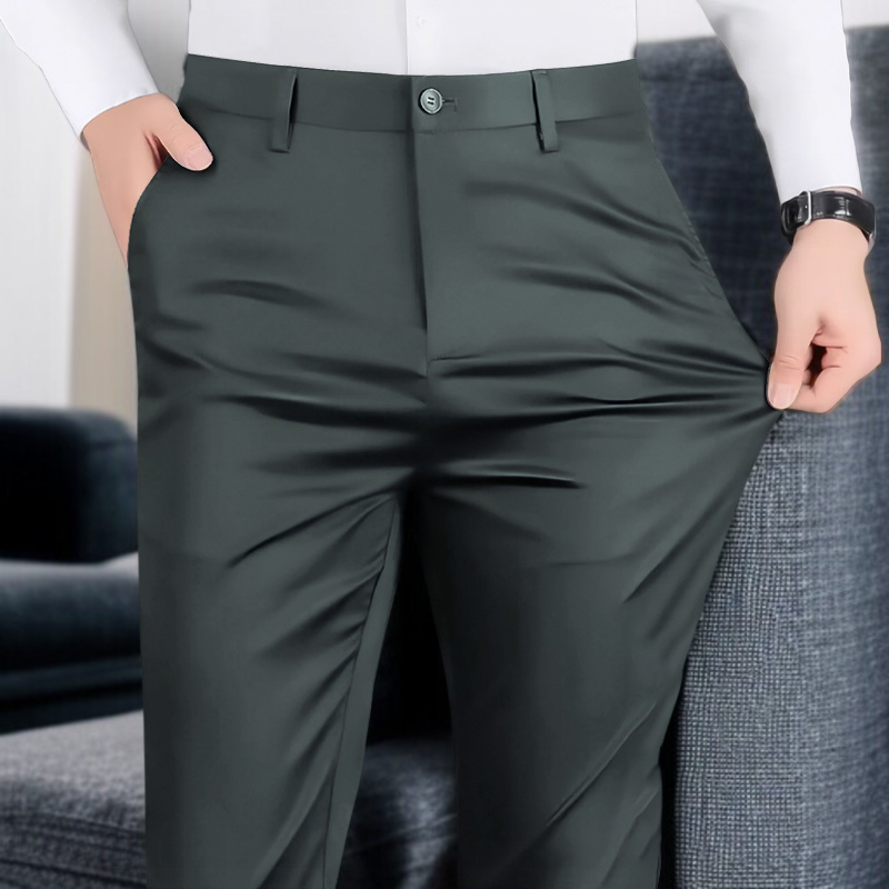 アイスシルク4WAYストレッチシワ防止スラックス