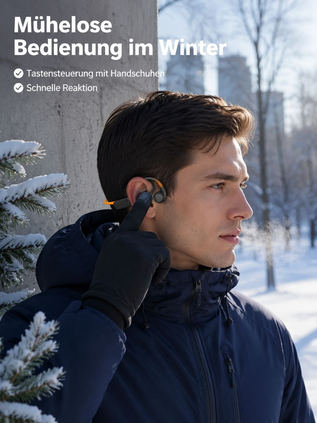 Ergonomische Luftleitung Kopfhörer für bequemen Sitz