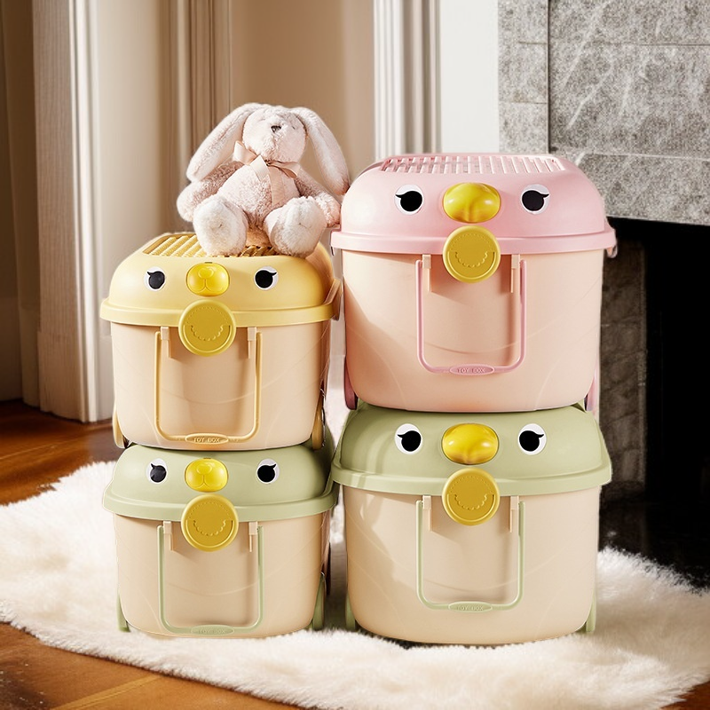 Víceúčelový velkokapacitní úložný box na dětské oblečení, svačiny a hračky