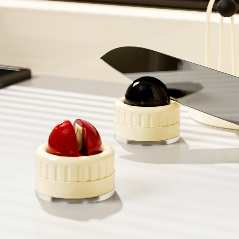 Suction Cup Kitchen Knife Sharpener Spherical Sharpening Stone Scissors and Knife Sharpening Tool