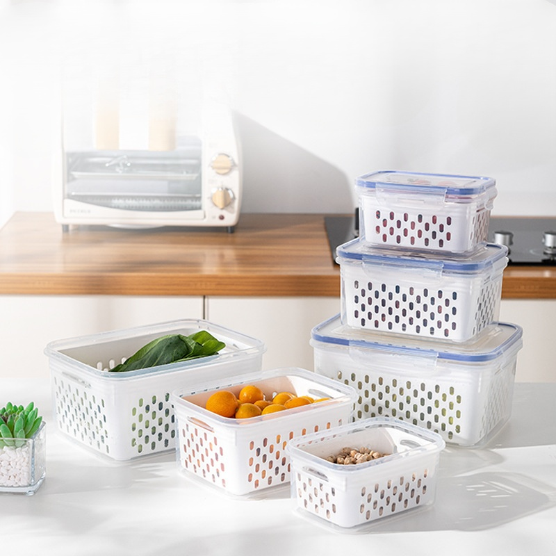 Caja de conservación de plástico transparente