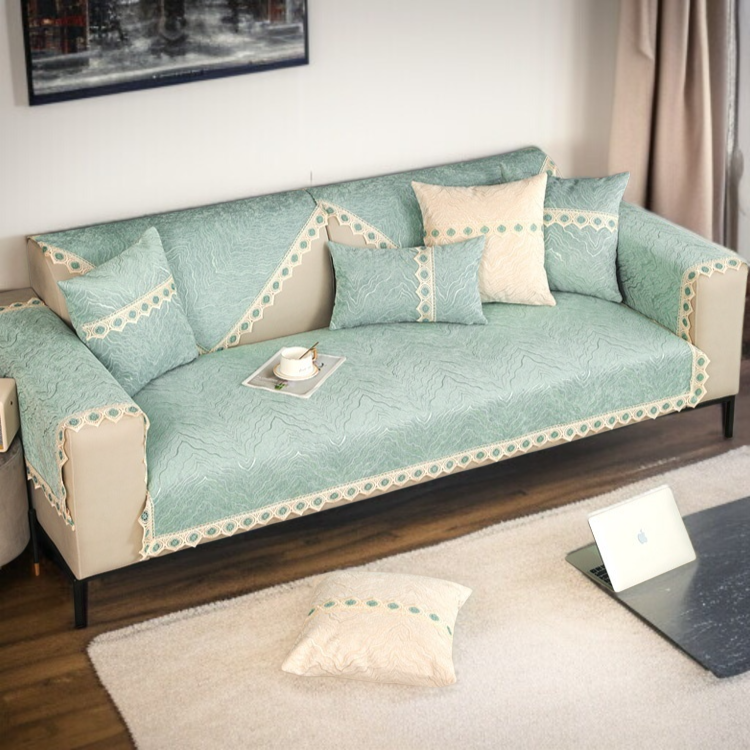 四季ユニバーサルソファカバーコンプリートセット滑り止めクッションカバー布枕バック