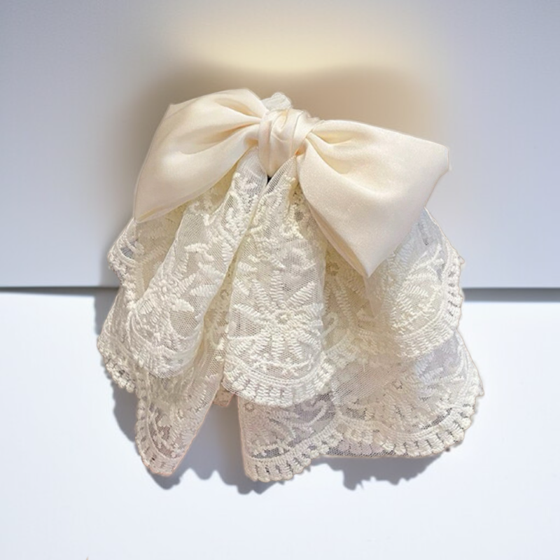 蝴蝶結髮夾適合各種髮型使用