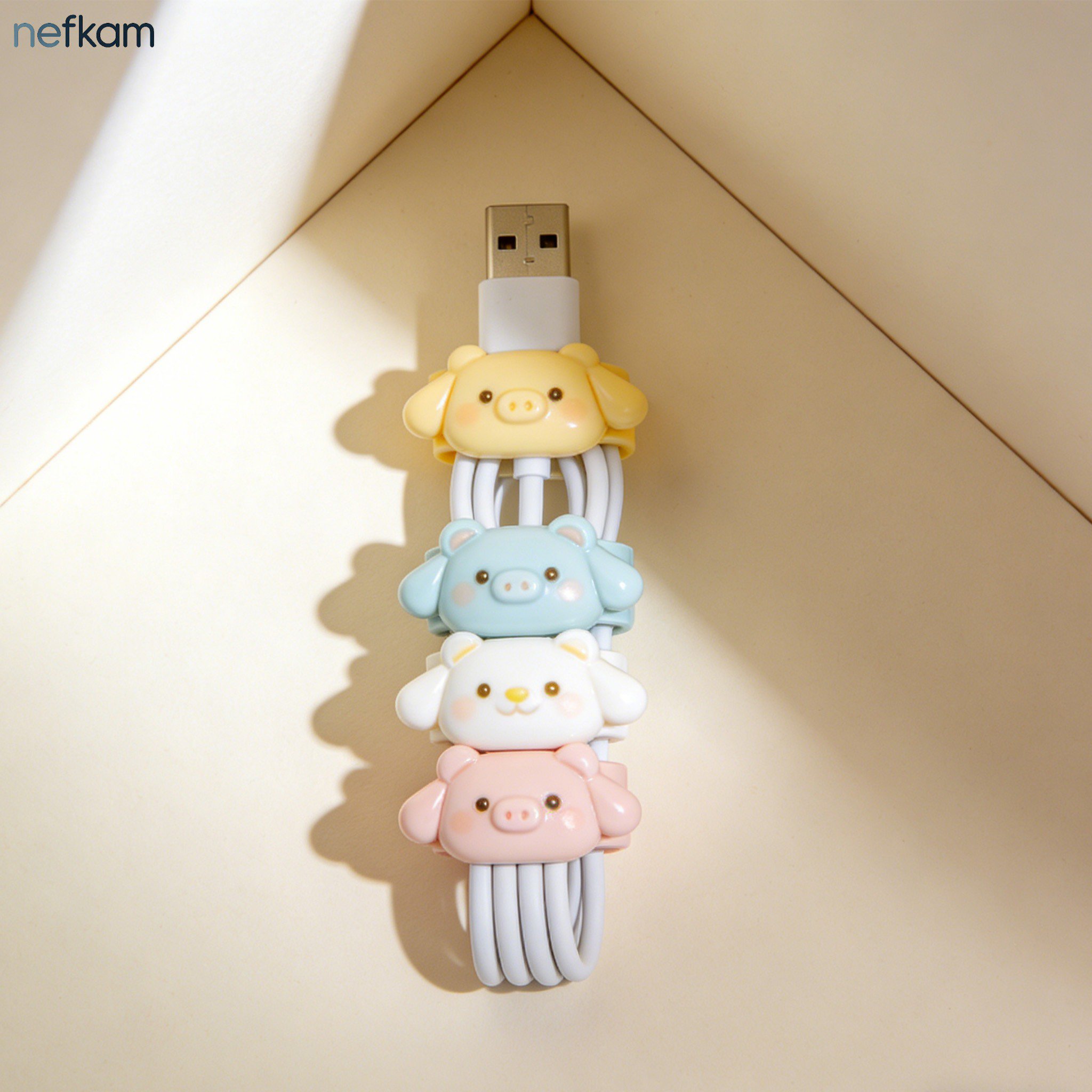 Cartoon Data Cable Organizer (Pack of 4)