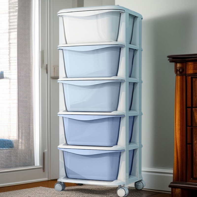 子供部屋に置いたプラスチックおもちゃオーガナイザー