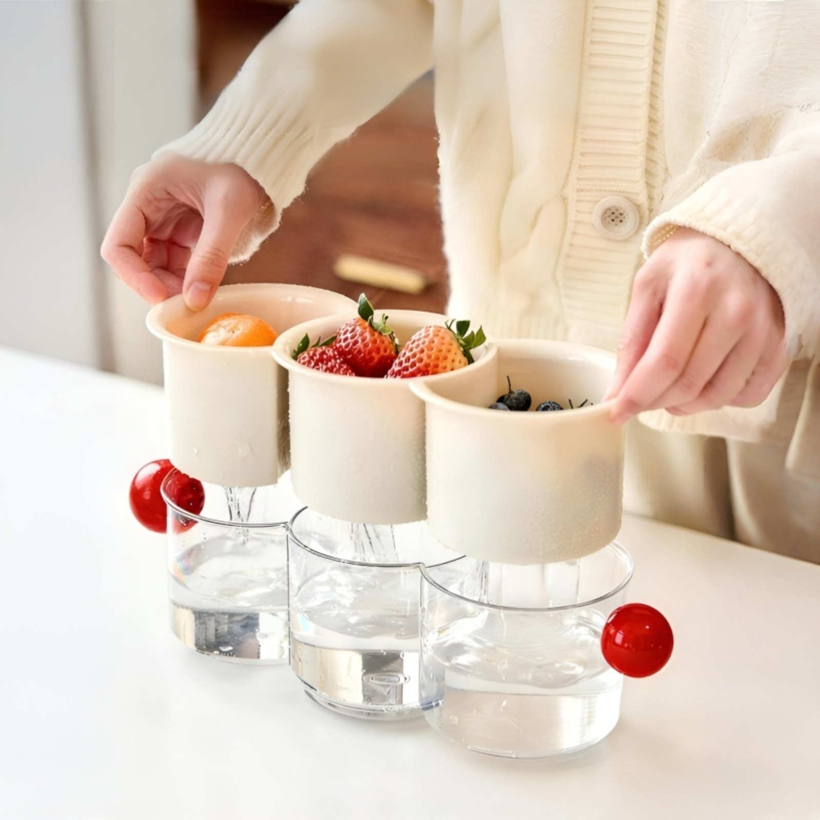 Mehrkapazität drehbares Abtropfgestell