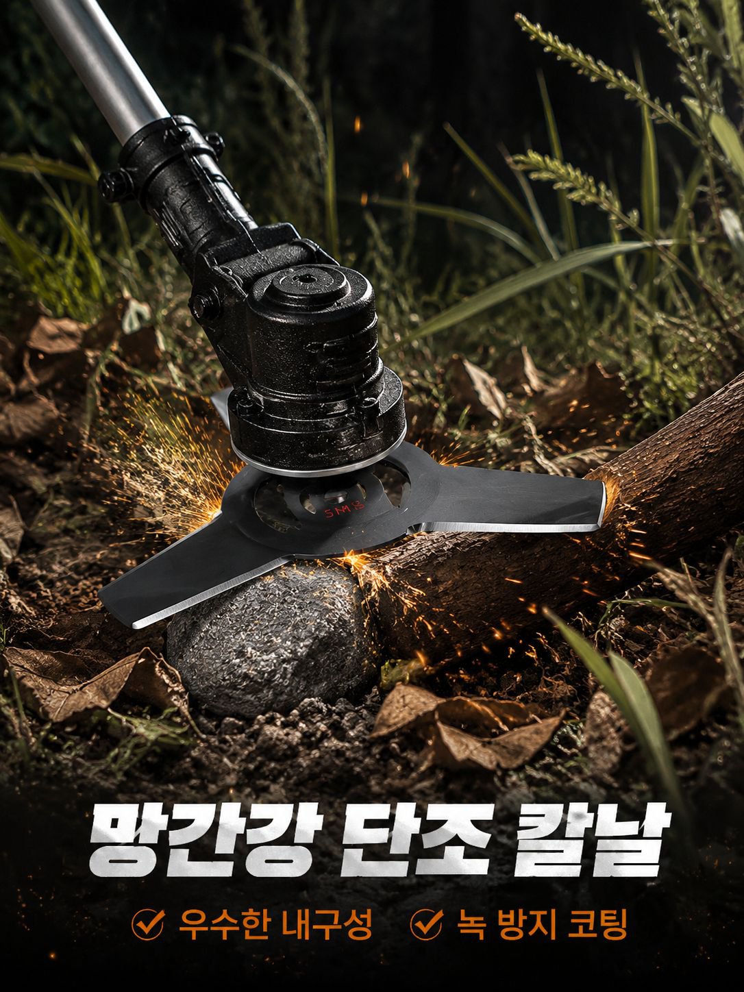 리튬전지 제초기 블레이드 부품 대전 제초기 톱날 망간강 제초기 전용 블레이드 공구 풀머리