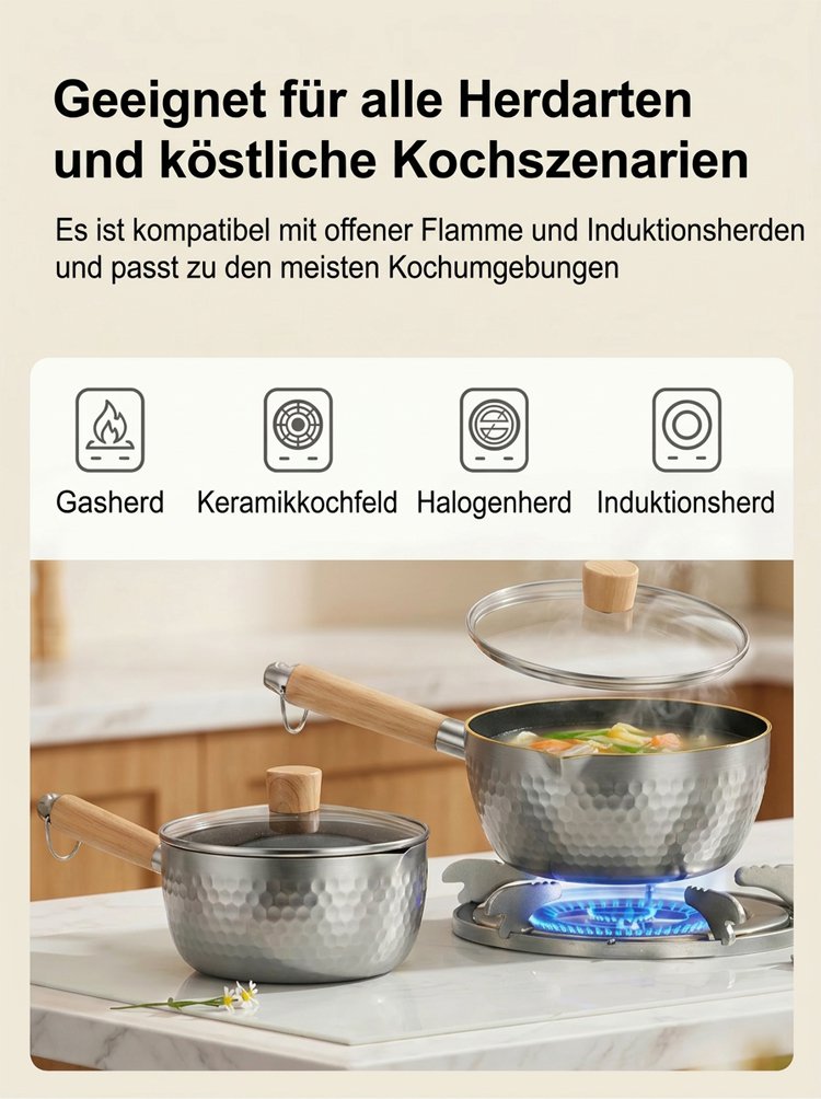 Hochwertige beschichtungsfreie Titanpfanne