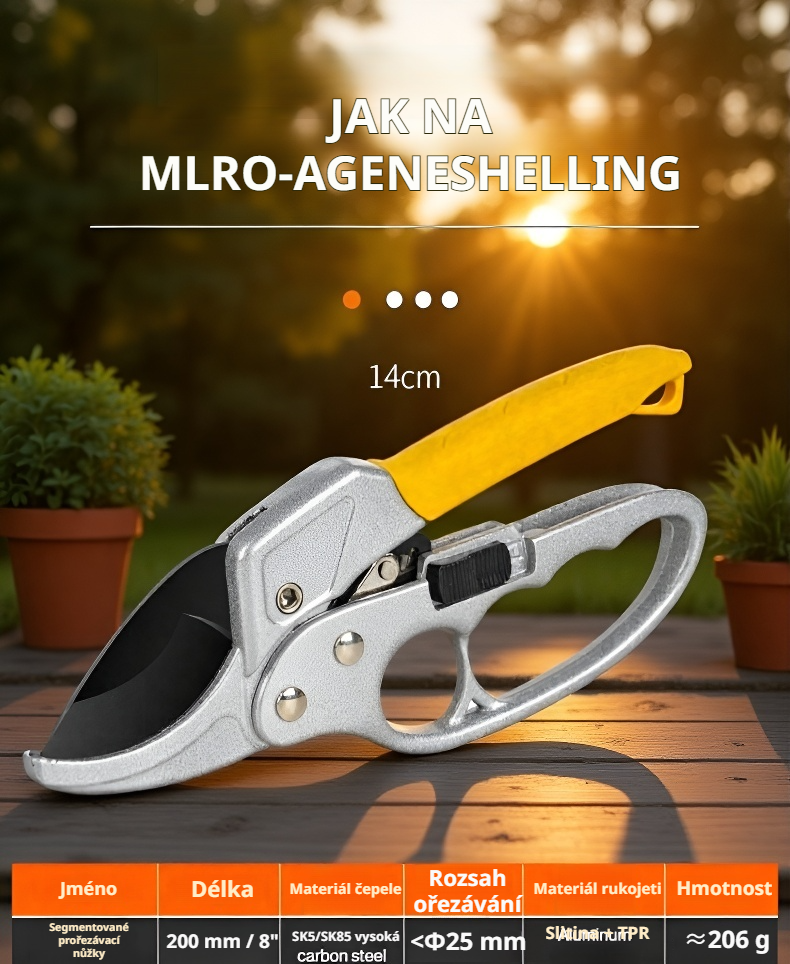 Odolné zahradnické nůžky vhodné pro každou zahradu