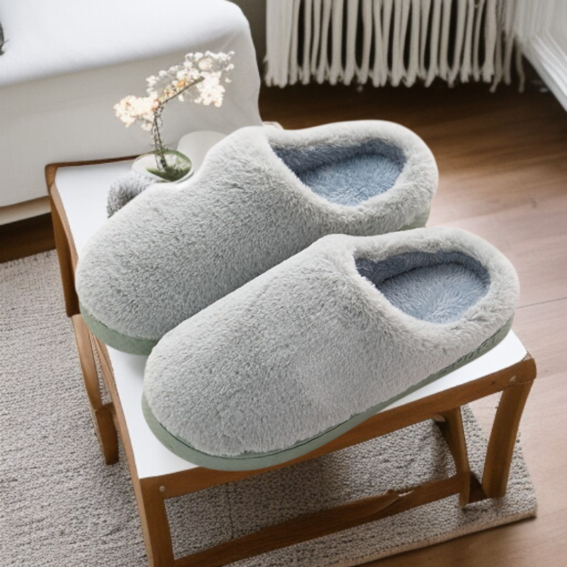 شباشب قطنية منزلية بسيطة ودافئة