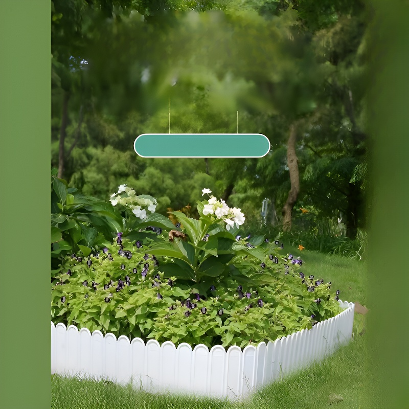 美しく耐久性のあるプラスチック製の花壇フェンス