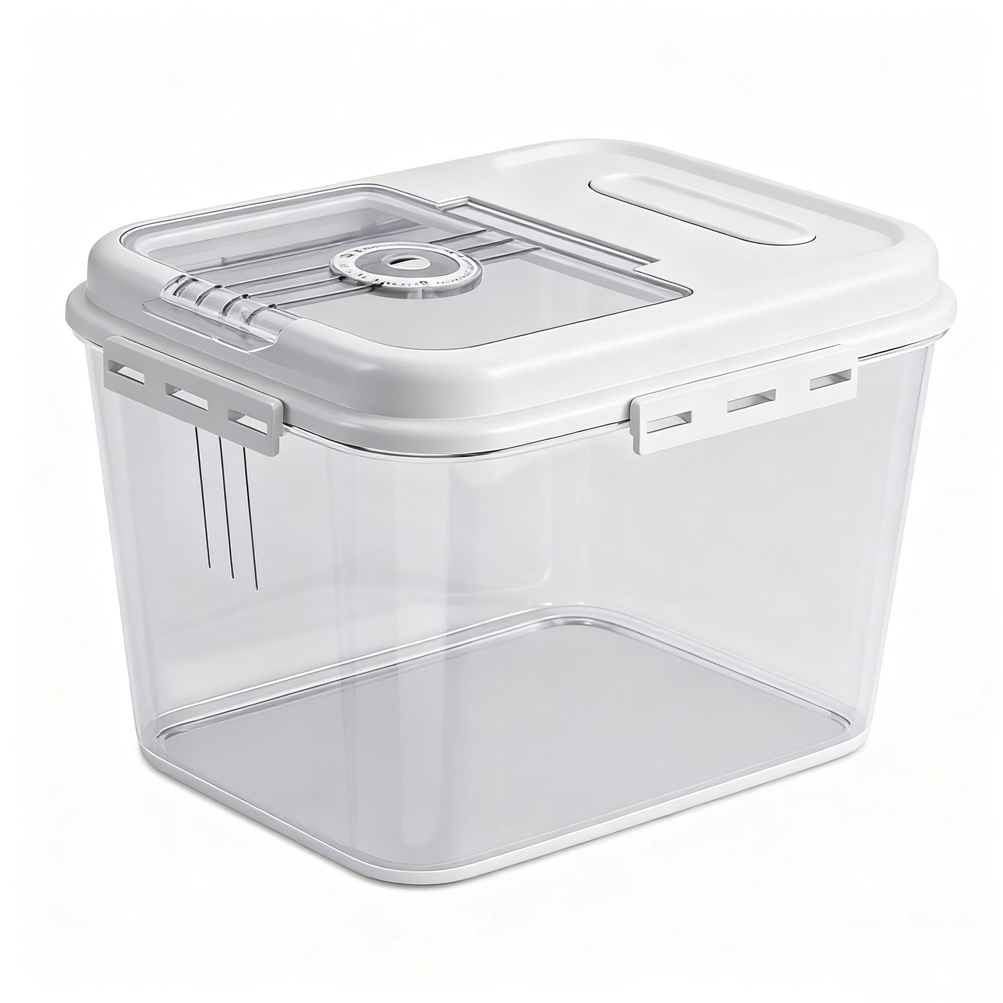 Velkokapacitní plastová nádoba na rýži odolná proti vlhkosti – pohled zepředu