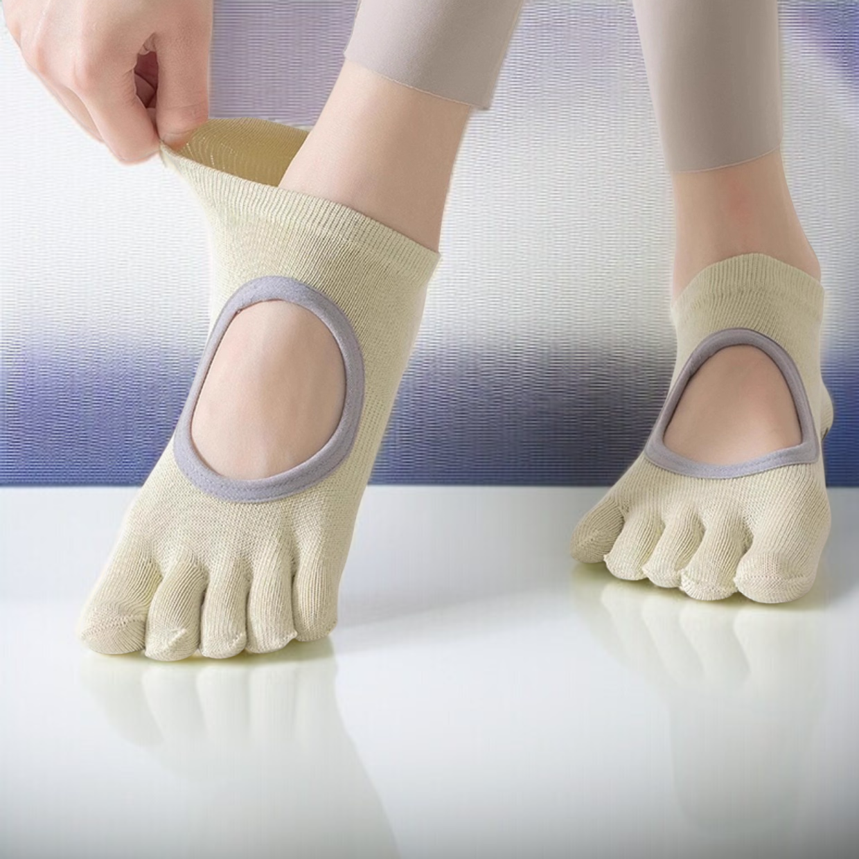 요가 전문 미끄럼 방지 접착제 스타킹