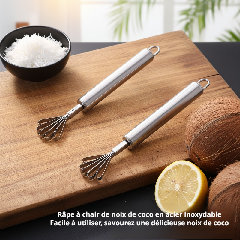 Râpe à noix de coco en acier inoxydable