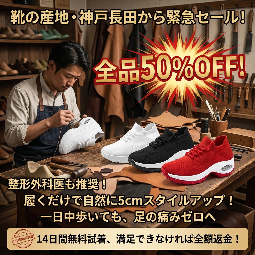 【24・25年、実店舗で80万足販売】伝説の神戸靴が…倉庫退去につき緊急処分！