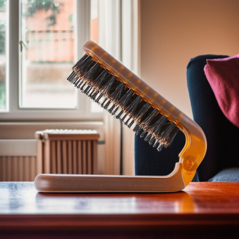 Volumenbürste mit Wildschweinborsten, nahtloser Kamm für Haarpflege und Kopfhautmassage