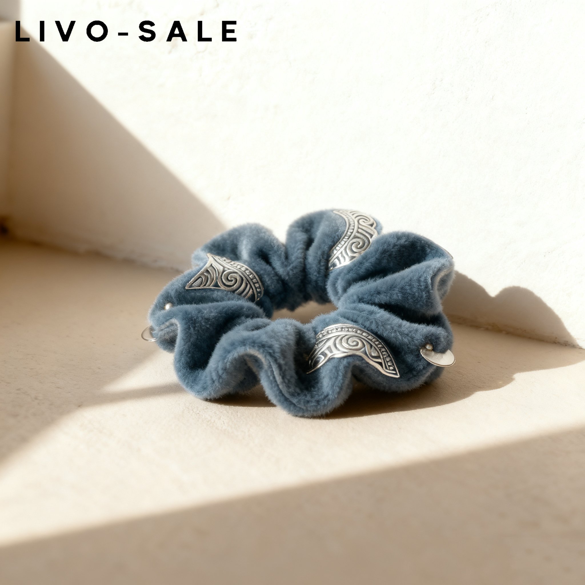 심플 벨벳 머리끈 (10개)