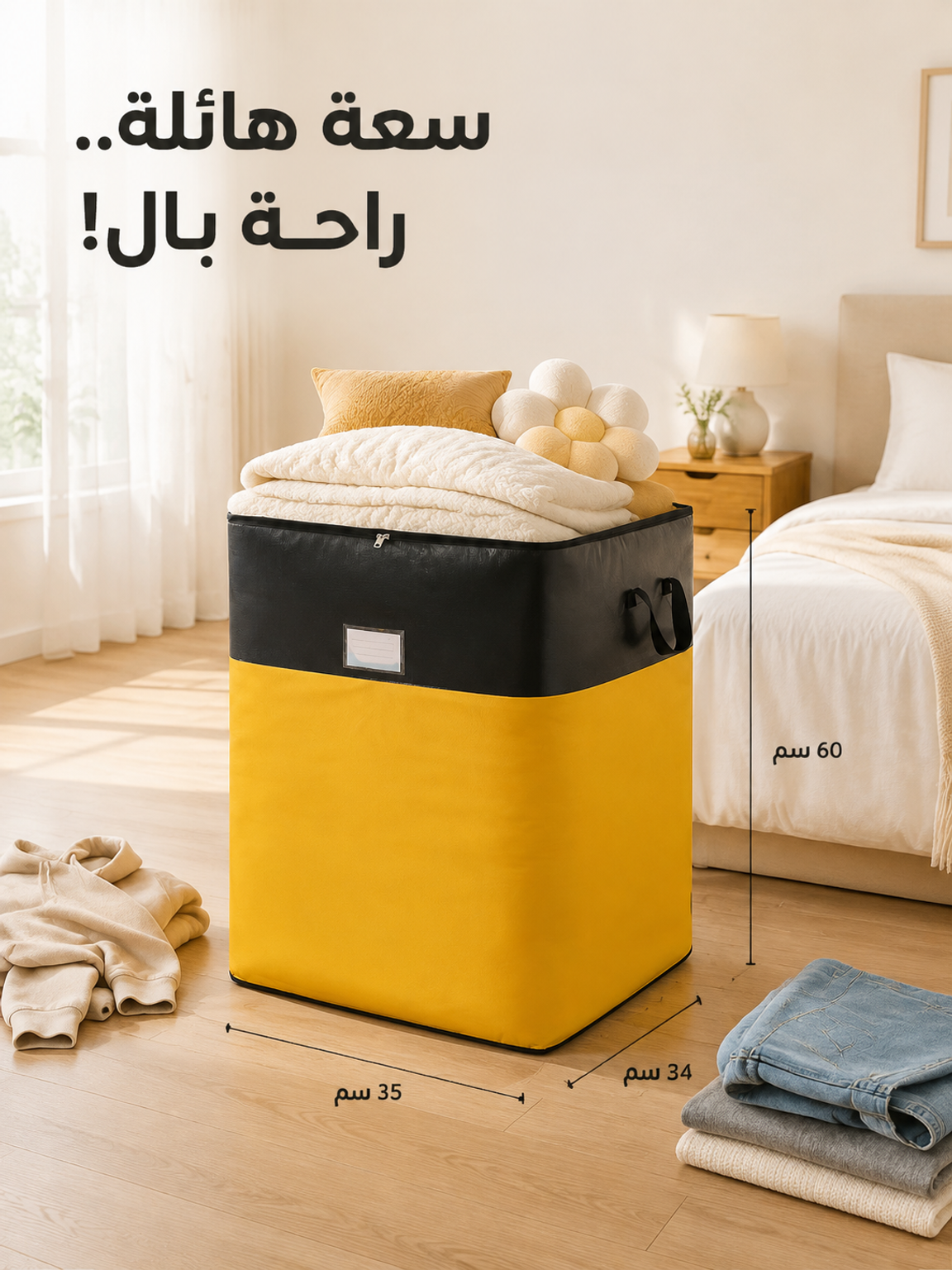 【حقيبة واحدة تكفي العائلة بأكملها】 حقيبة تنظيم بسعة فائقة وتصميم بسيط