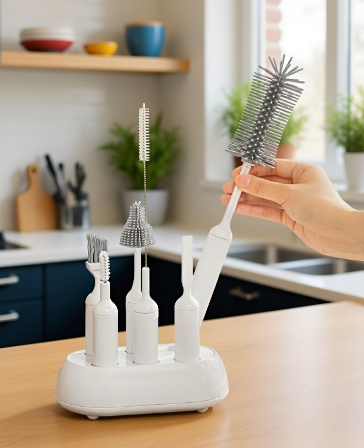 Set multifuncional para limpieza de biberones y accesorios