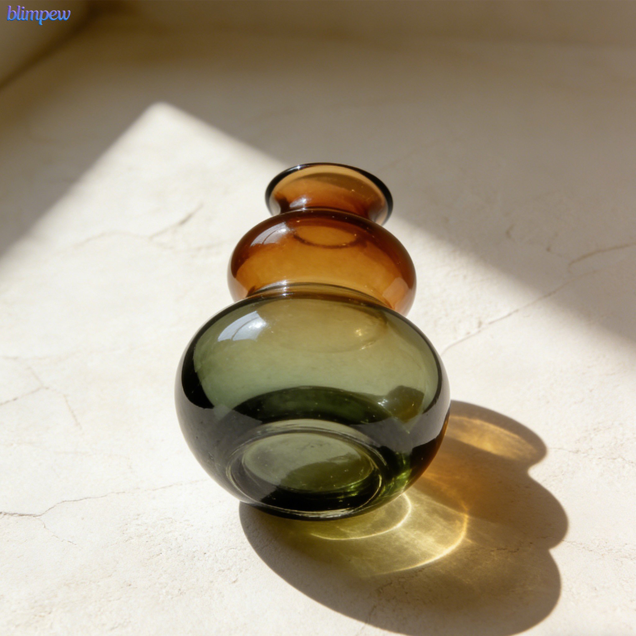 Gourd-Shaped Glass Vases (Set of 3)
