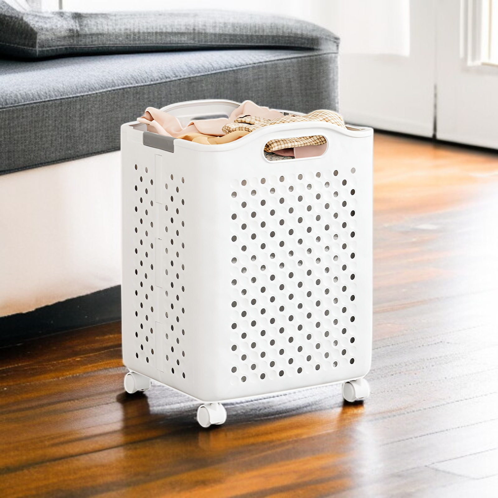 折りたたみ式家庭用ランドリーバスケット