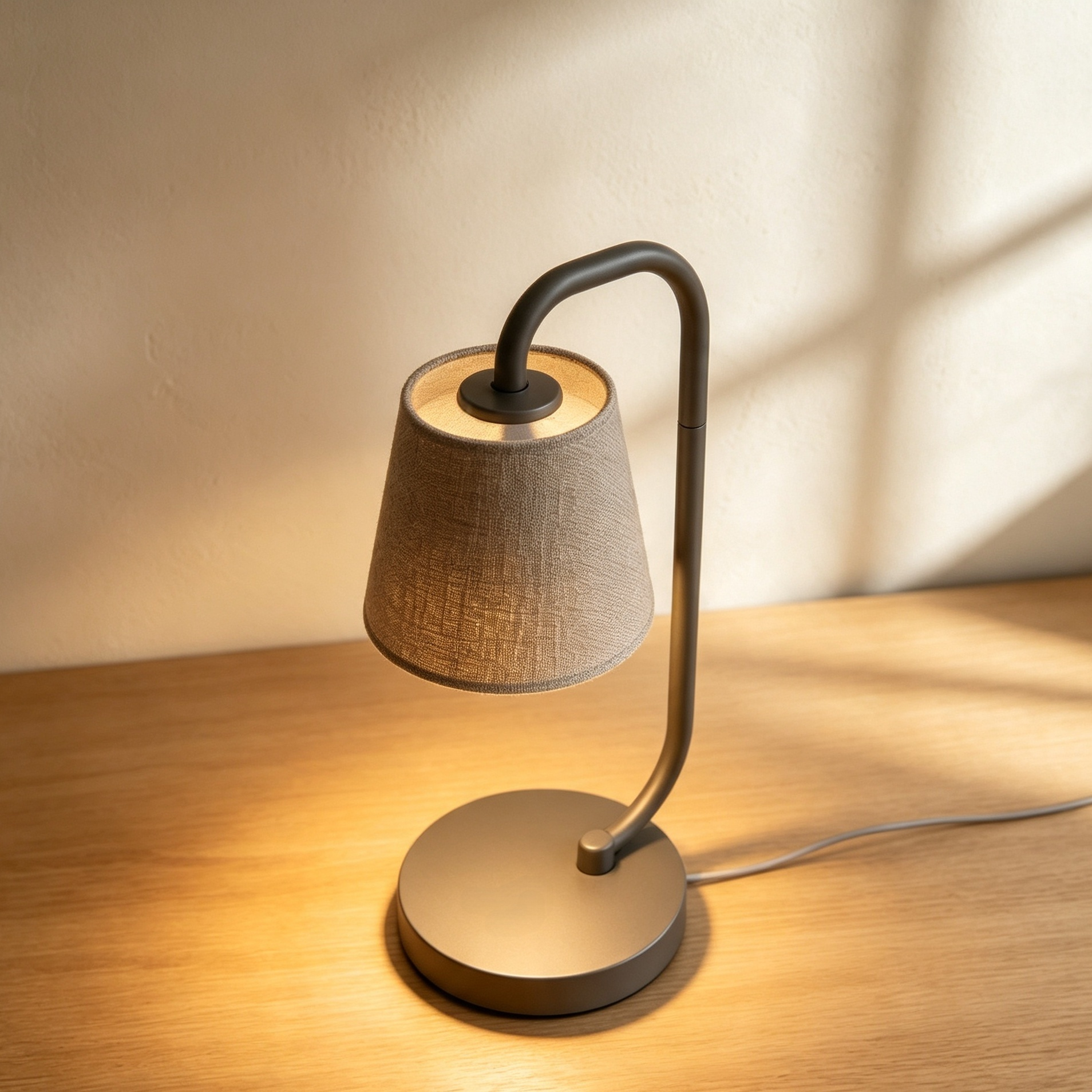 Fabric curved pole desktop lamp (2 pieces)