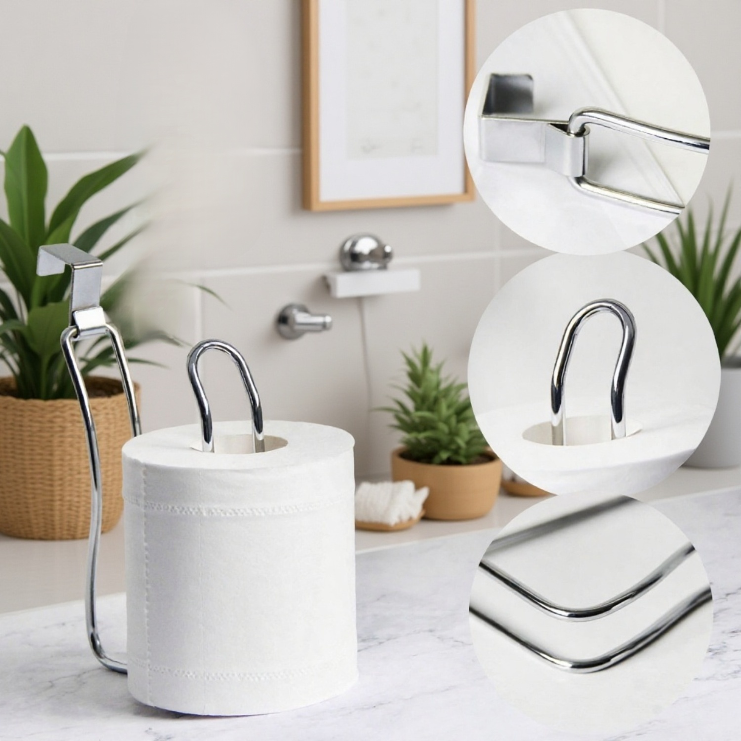 Papierhandtuchhalter für Bad, selbstklebend