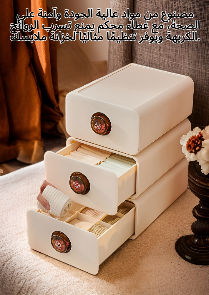 صندوق تخزين ملابس داخلية مضاد للعث مع رائحة عطرية