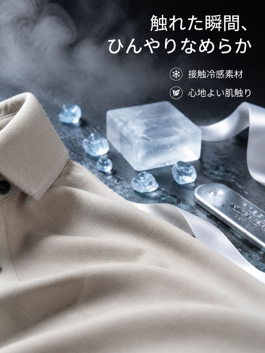 スタイリッシュなメンズ半袖ポロシャツ着用例
