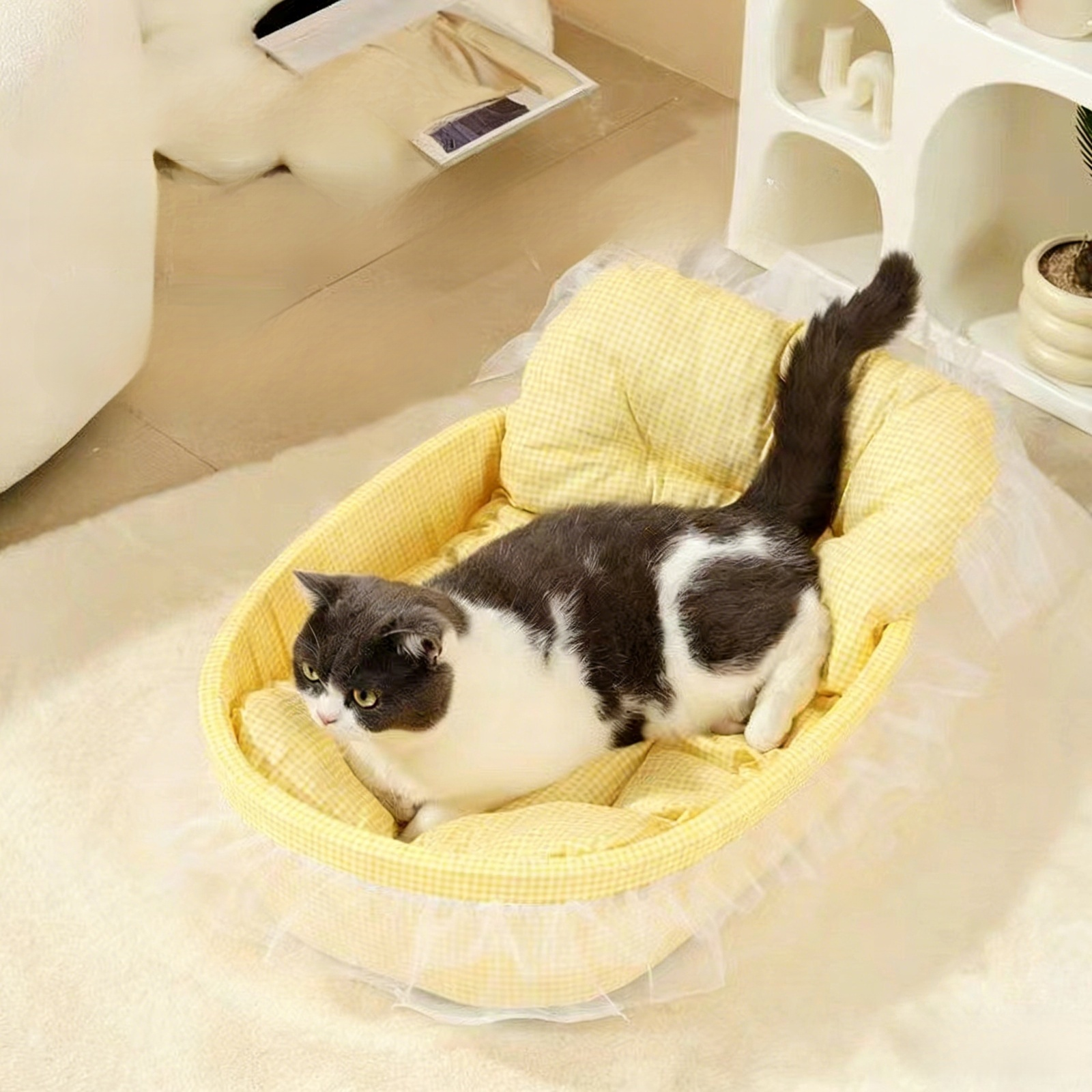 四季通用貓窩寵物墊子公主小型狗窩涼席冬季保暖