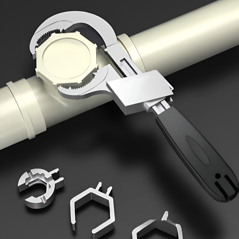 가정용 욕실 싱크대의 큰 개구부에 맞는 조절 렌치