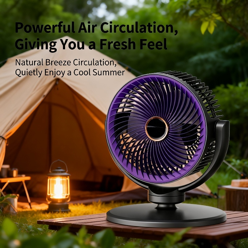 Multifunctional USB Remote Desktop and Standing Fan, Household Silent Oscillating Fan