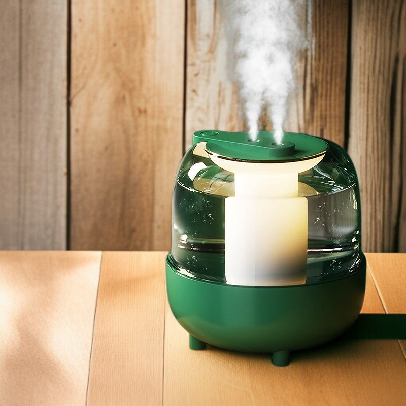 뉴 4L 듀얼 스프레이 가습기 USB 대용량 가정용 침실 사무실 무드등 가습기