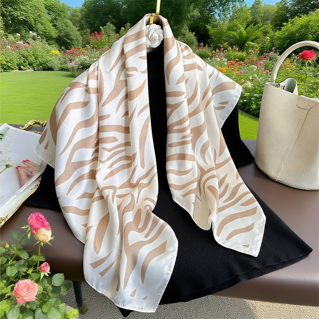 Striped printed fashionable scarf shawl