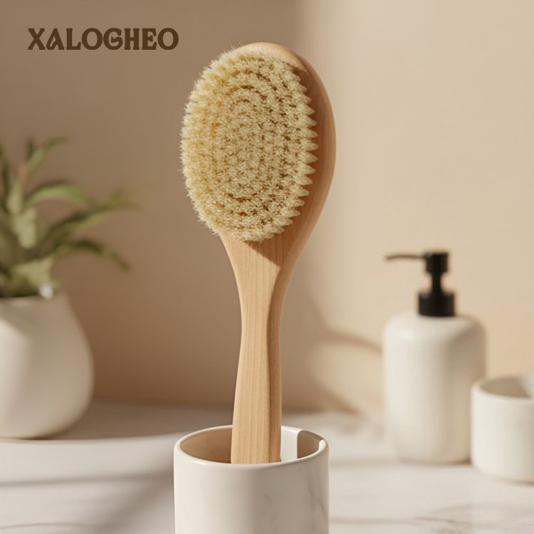 욕실에서 사용하는 부드러운 브러시