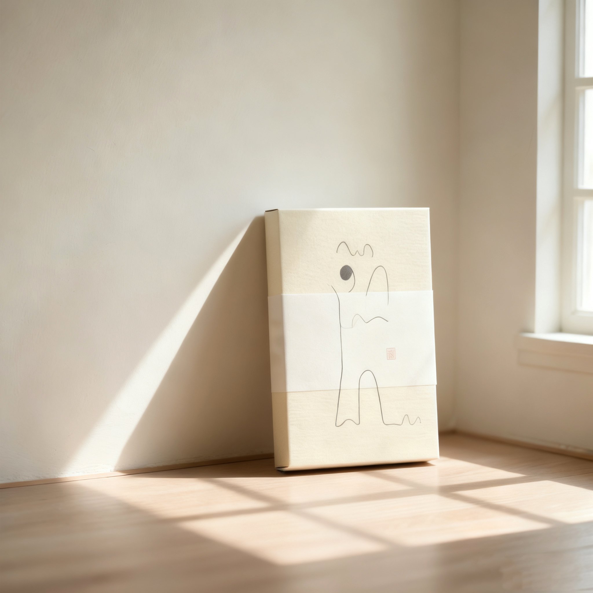 高品質な宣紙の質感を示す拡大画像