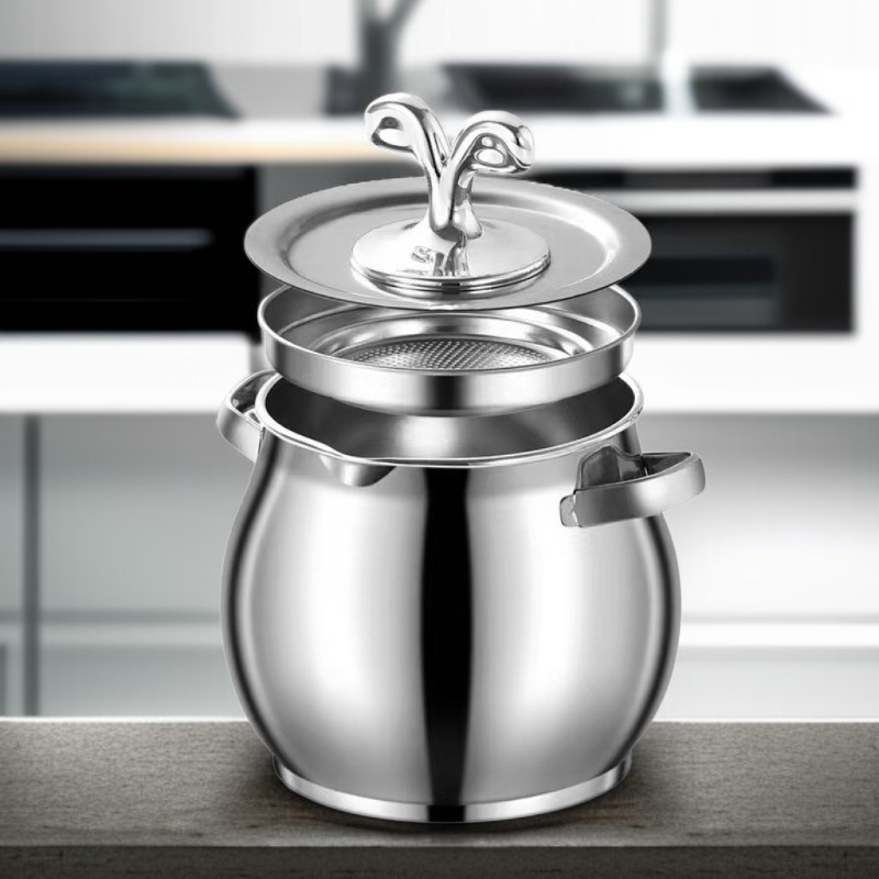 Stainless Steel Grease Filter Pot with Dust Cover