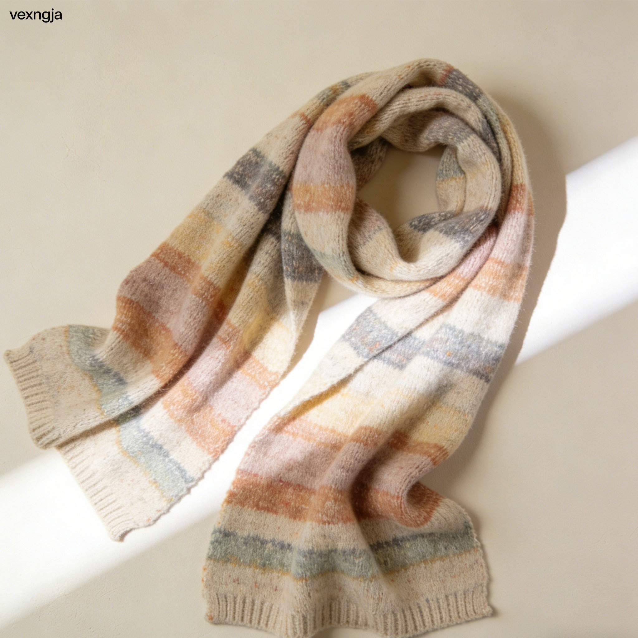 Autumn and winter warm knitted scarves