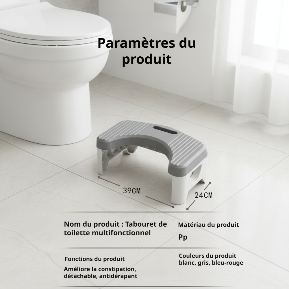 Tabouret de toilette antidérapant et épaissi