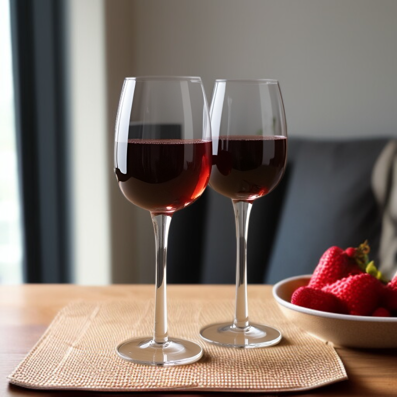 زجاج بلوري أحمر كأس النبيذ