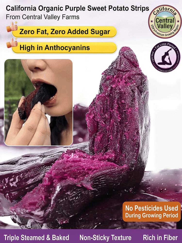 0 Fat Anthocyanin Purple Sweet Potato Snacks