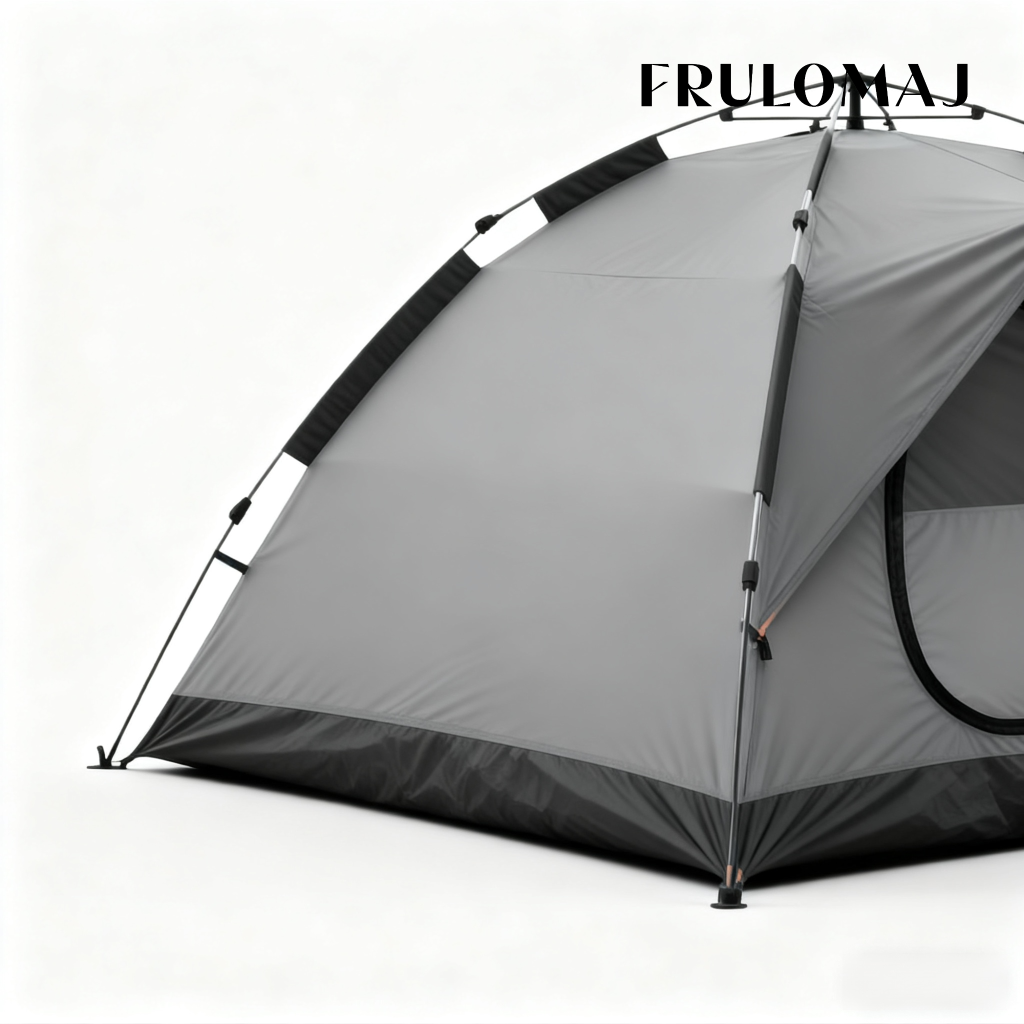 เต็นท์ตั้งแคมป์สีเทากันน้ำสำหรับเดินป่า