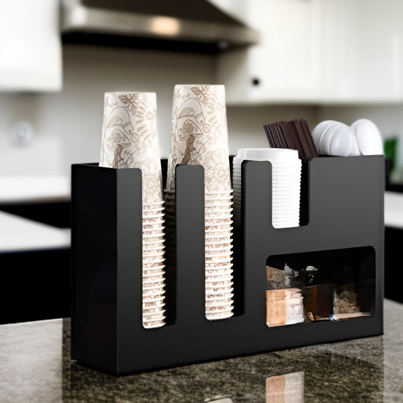 Disposable Cup Holder Storage Rack for Cafe Use Multi-purpose Box