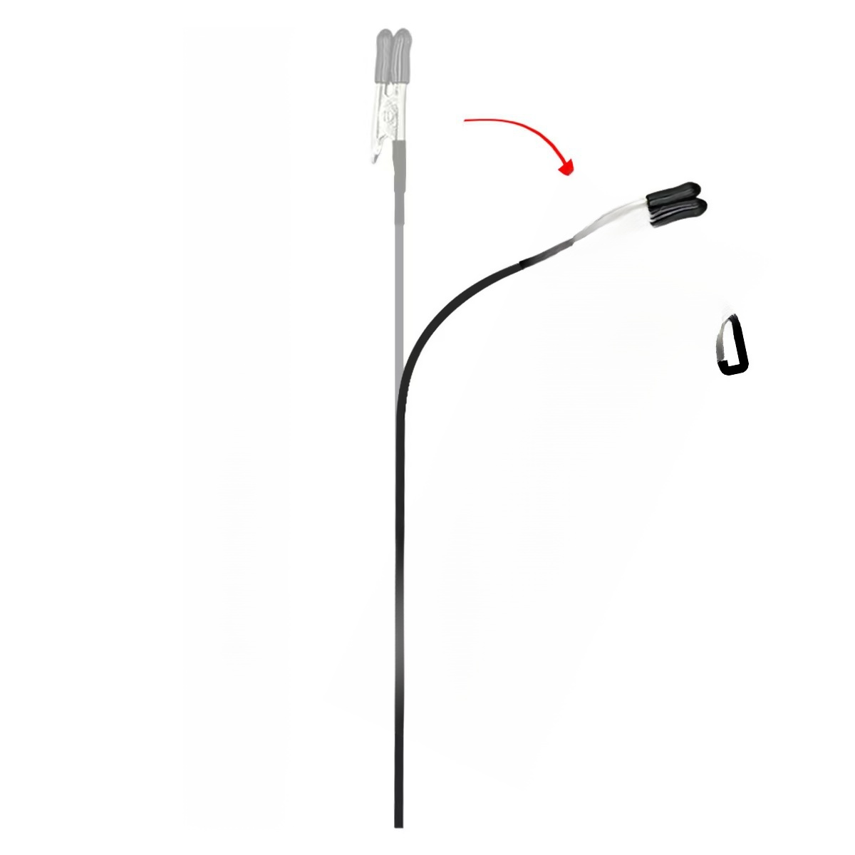 Magnetic bendable memo clip